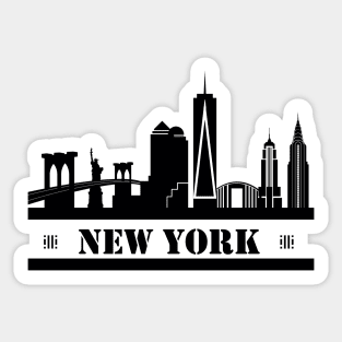 New York Skyline Sticker